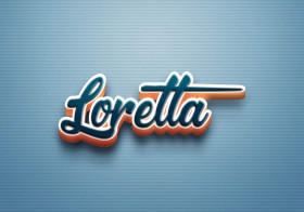 Cursive Name DP: Loretta