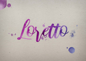 Loretto Watercolor Name DP
