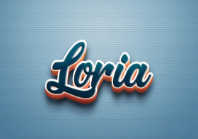 Cursive Name DP: Loria