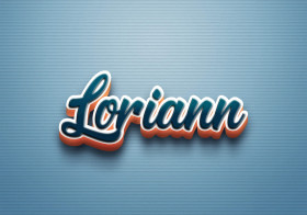 Cursive Name DP: Loriann