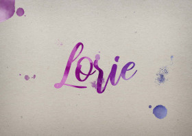 Lorie Watercolor Name DP