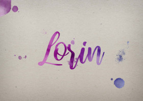 Lorin Watercolor Name DP