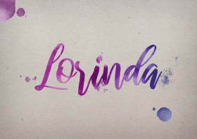 Lorinda Watercolor Name DP