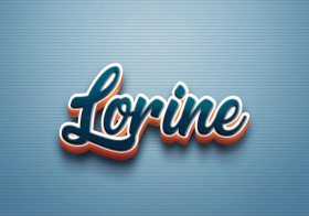 Cursive Name DP: Lorine
