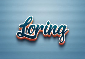 Cursive Name DP: Loring