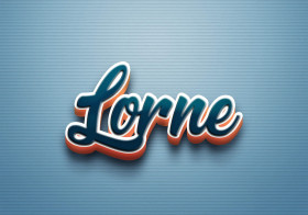 Cursive Name DP: Lorne
