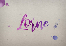Lorne Watercolor Name DP