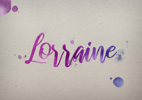 Lorraine Watercolor Name DP