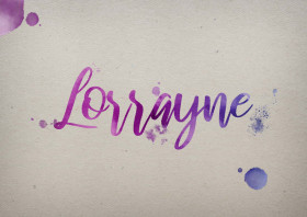 Lorrayne Watercolor Name DP