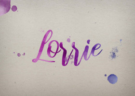 Lorrie Watercolor Name DP