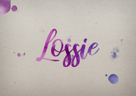 Lossie Watercolor Name DP