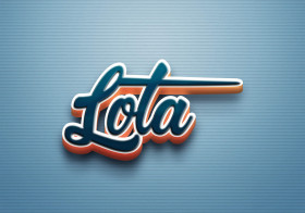 Cursive Name DP: Lota