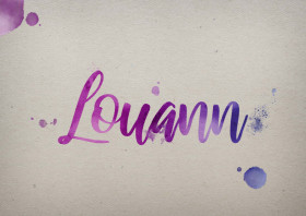 Louann Watercolor Name DP