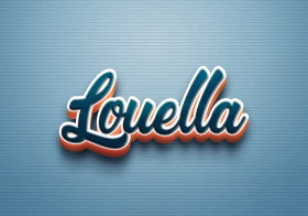 Cursive Name DP: Louella
