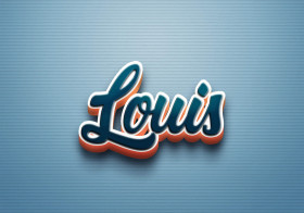 Cursive Name DP: Louis