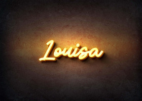 Glow Name Profile Picture for Louisa