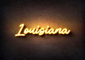 Glow Name Profile Picture for Louisiana