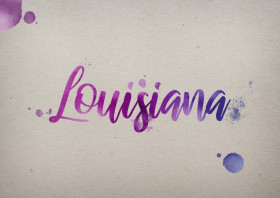 Louisiana Watercolor Name DP