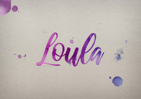 Loula Watercolor Name DP