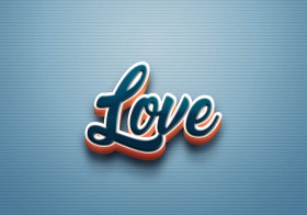 Cursive Name DP: Love