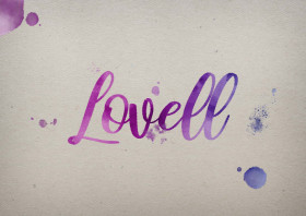 Lovell Watercolor Name DP