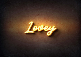 Glow Name Profile Picture for Lovey