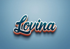 Cursive Name DP: Lovina