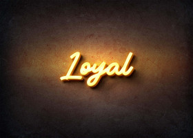 Glow Name Profile Picture for Loyal