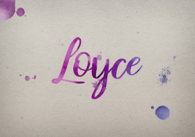 Loyce Watercolor Name DP