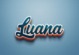 Cursive Name DP: Luana