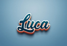 Cursive Name DP: Luca