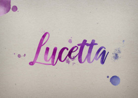 Lucetta Watercolor Name DP
