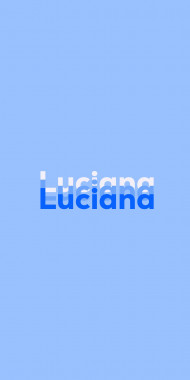 Name DP: Luciana