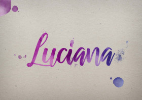 Luciana Watercolor Name DP