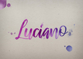 Luciano Watercolor Name DP