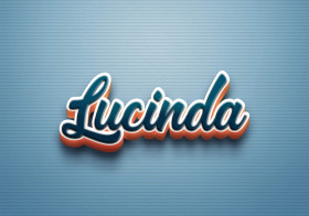 Cursive Name DP: Lucinda