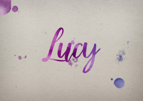Lucy Watercolor Name DP