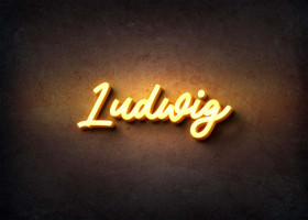 Glow Name Profile Picture for Ludwig
