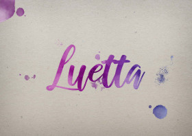 Luetta Watercolor Name DP