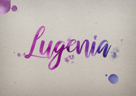 Lugenia Watercolor Name DP
