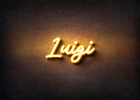 Glow Name Profile Picture for Luigi