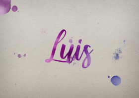 Luis Watercolor Name DP