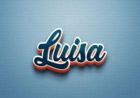 Cursive Name DP: Luisa