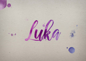 Luka Watercolor Name DP
