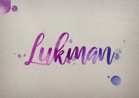 Lukman Watercolor Name DP