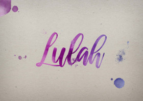 Lulah Watercolor Name DP