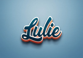 Cursive Name DP: Lulie