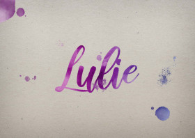 Lulie Watercolor Name DP