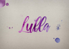 Lulla Watercolor Name DP