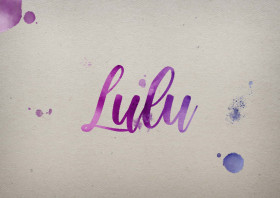 Lulu Watercolor Name DP